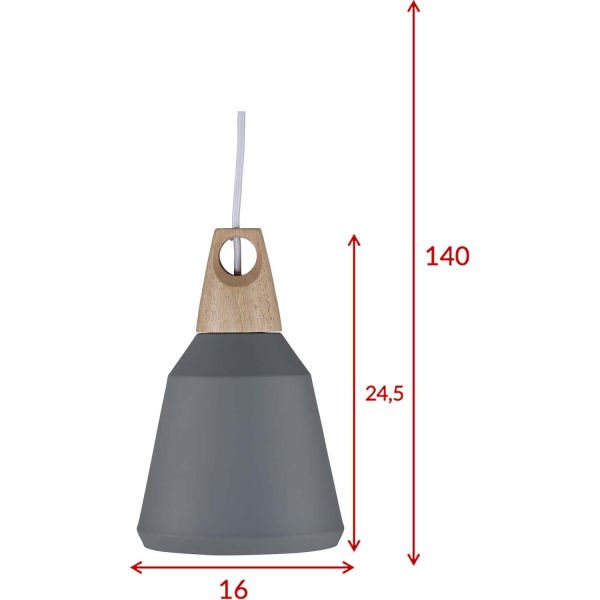 Suspension en aluminium Nao 16 x 24.5 cm - VEN-0179