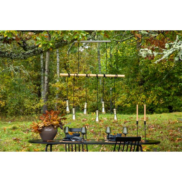 Suspension pour 6 ampoules en acier Fall - 89,90