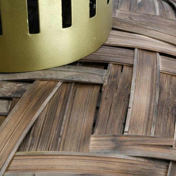 Suspension en bambou teinté et métal doré - AUBRY GASPARD