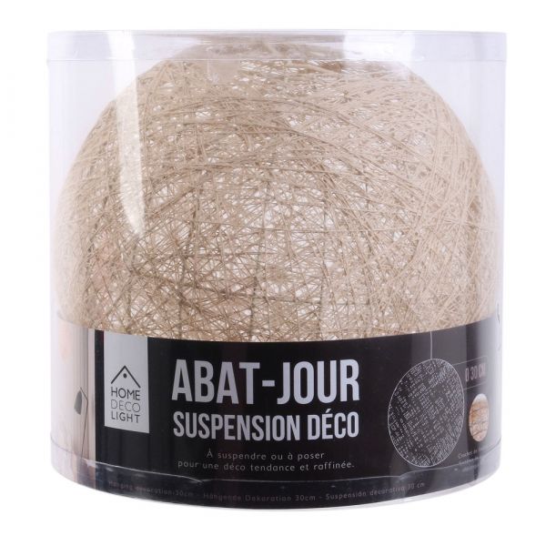 Suspension boule colorée 30 cm - 5