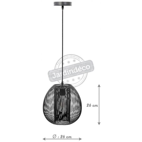 Suspension boule filaire 26 cm Maia - CMP-0679