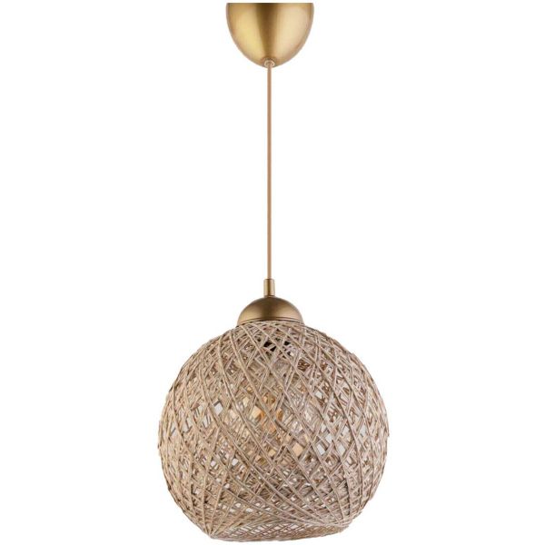 Suspension boule en jute Carmen