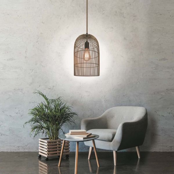 Suspension cage filaire 38 cm - 6