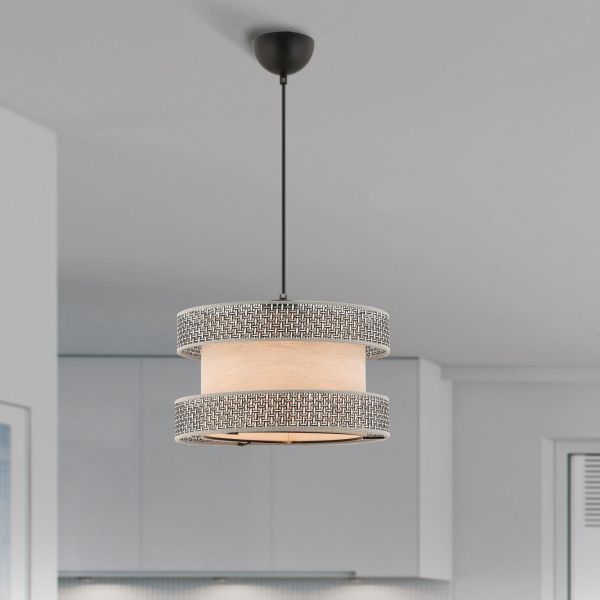 Suspension en cotton et métal Halo - HANAH HOME