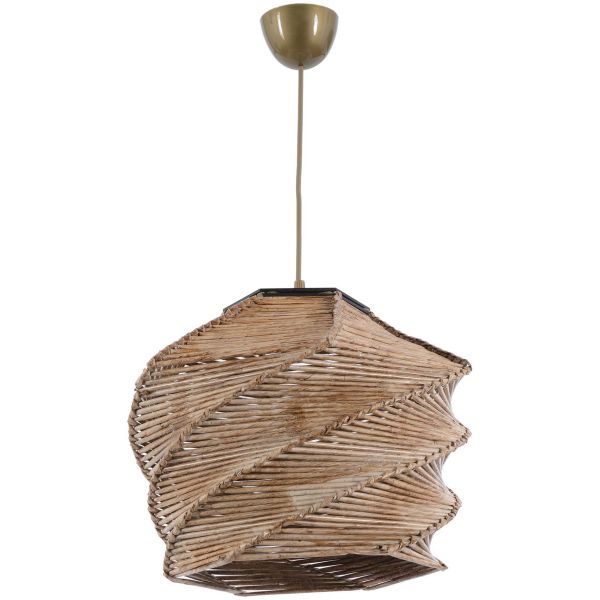 Suspension imitation bambou Ruche