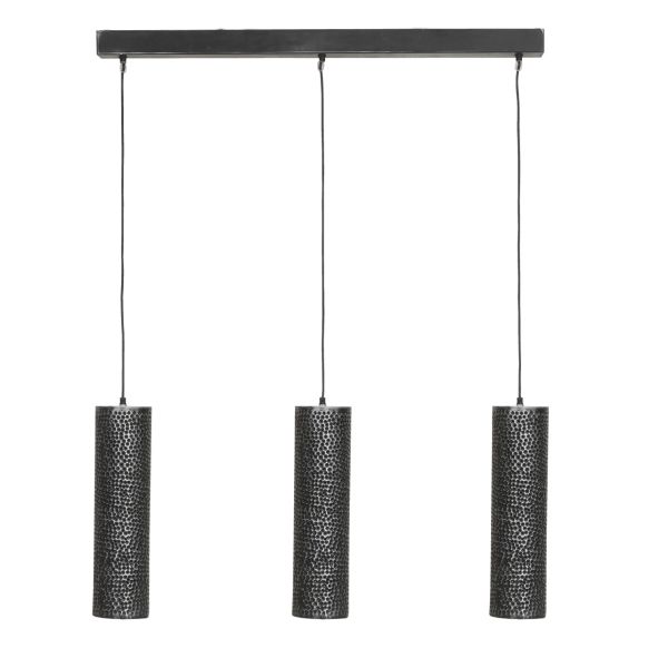 Suspension trio en métal cylindrique