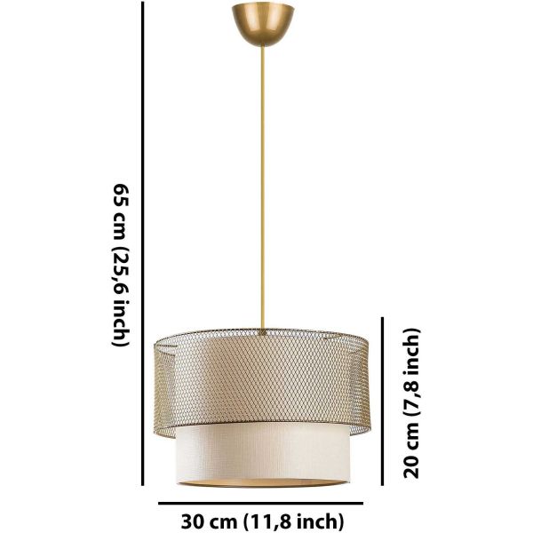 Suspension en métal Cake - ASI-0850