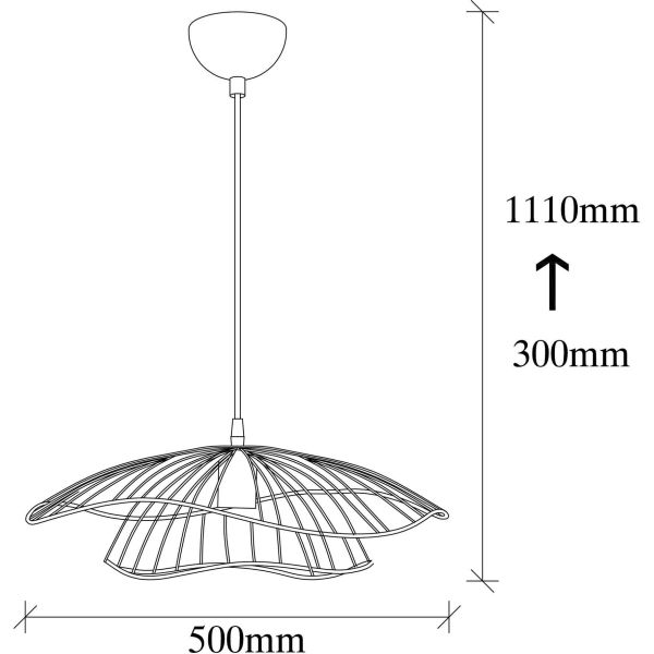 Suspension en métal Tel - ASI-0240