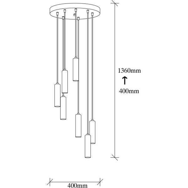 Suspension en métal Tempo - ASI-0262