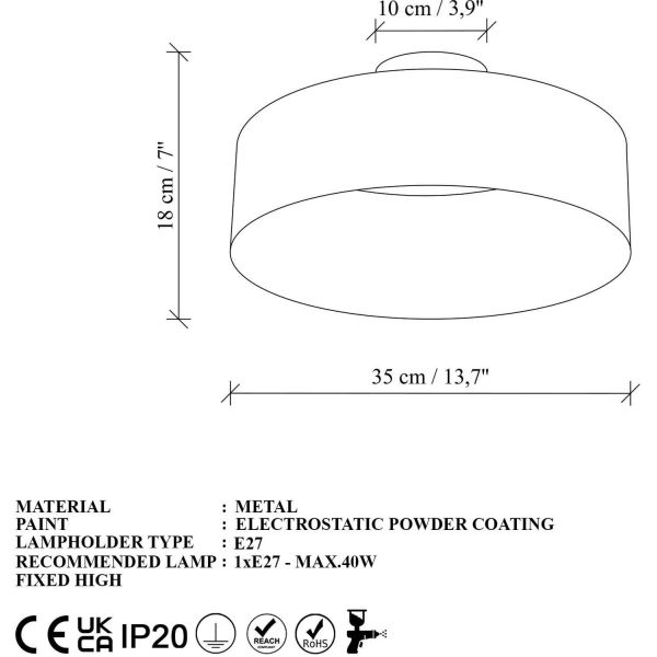 Suspension en métal Vesta - ASI-2474