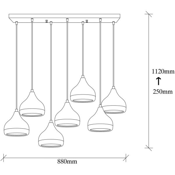 Suspension en métal Yldo - ASI-0236