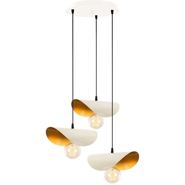 Suspension en métal 3 abat-jour Sivani - 69,90