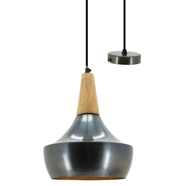 Suspension en métal et bois Vintage - AUBRY GASPARD