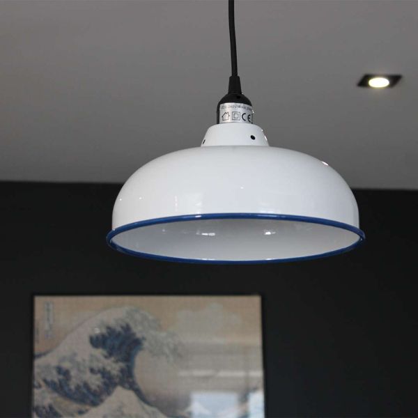 Suspension en métal émaillé 26.5 cm x 11.5 cm - BATELA
