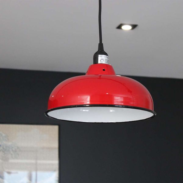 Suspension en métal émaillé 26.5 cm x 11.5 cm - BATELA