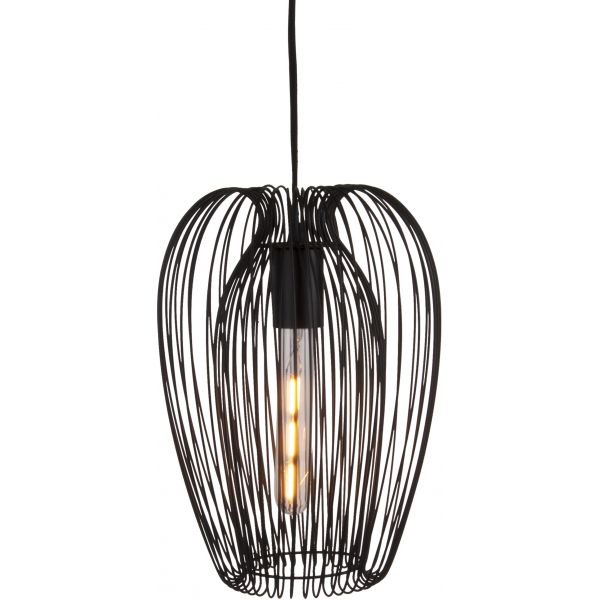 Suspension en métal filaire Lucid black - LEITMOTIV