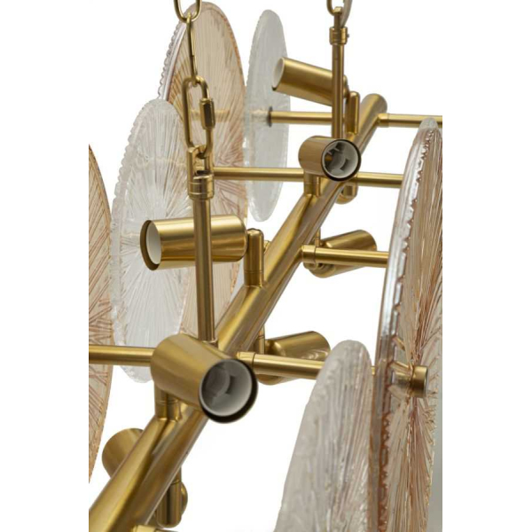 Suspension en métal et verre 100 x 23 x 94 cm Osaka - 7