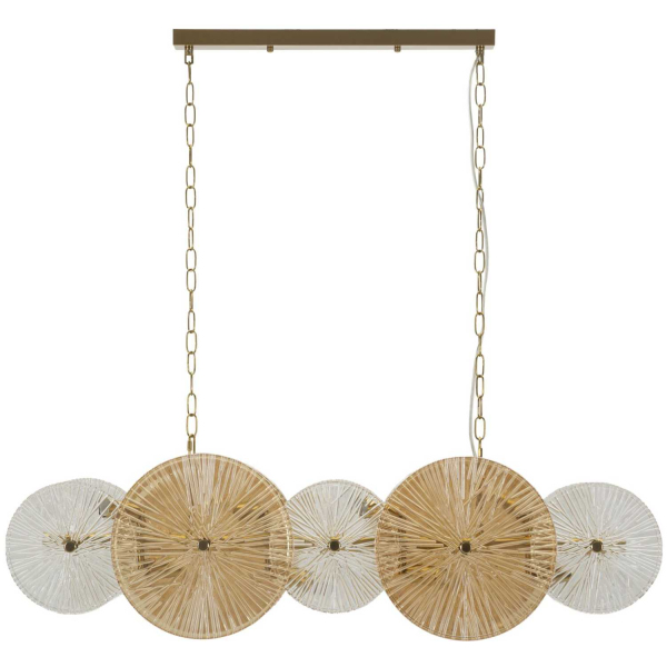 Suspension en métal et verre 100 x 23 x 94 cm Osaka