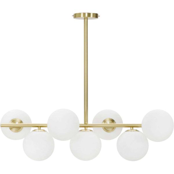 Suspension en métal et verre 7 abat-jour 81 x 30 x 74 cm