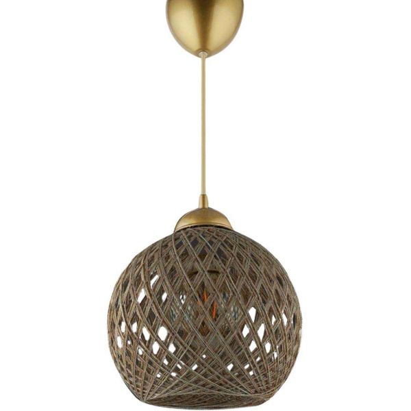 Suspension en plastique et coton chandelier