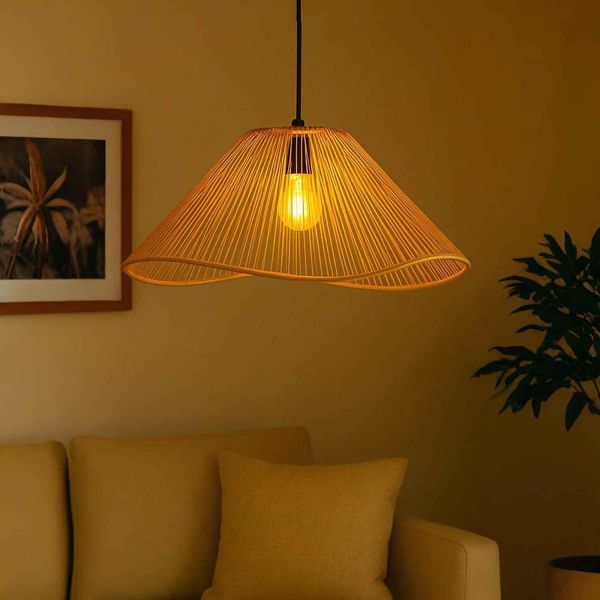 Suspension en raphia Bendy - HANAH HOME