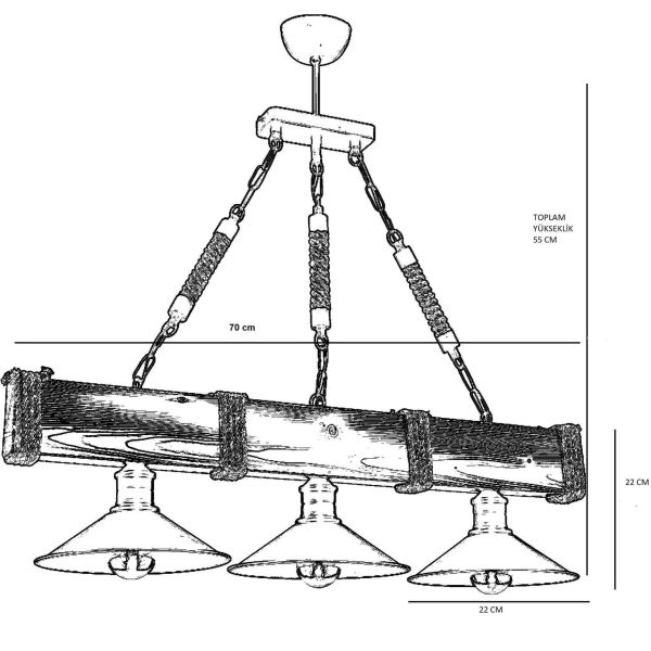 Suspenson en métal Kutuk - ASI-0190