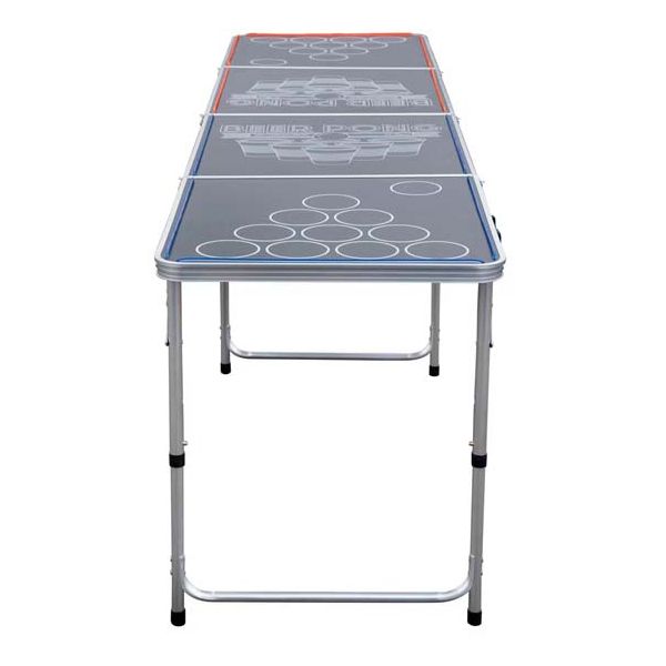 Table Beer-Pong pliable avec led intégrées 240 cm - JGF-0356