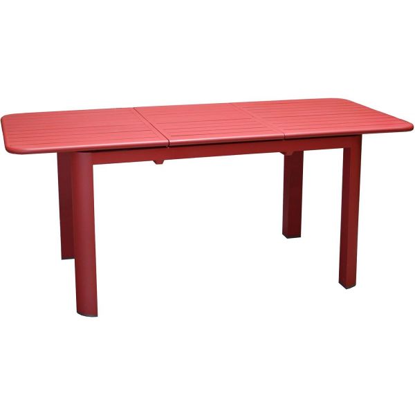 Table en aluminium avec allonge Eos 130-180 cm