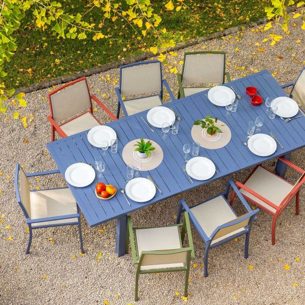 Table en aluminium extensible 8 à 10 personnes Santorin - 729