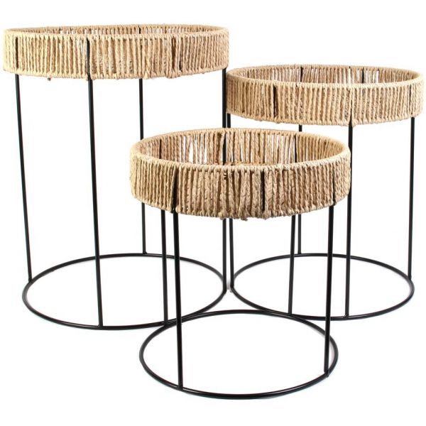 Table d'appoint Blue Lagon (Lot de 3)