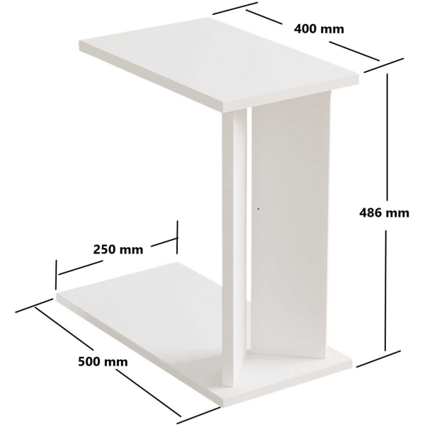 Table d'appoint en aggloméré Lun - ASI-2206