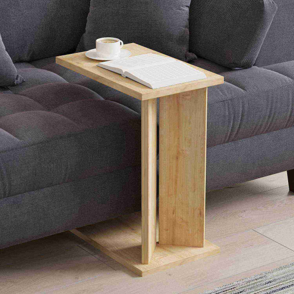 Table d'appoint en aggloméré Lun - HANAH HOME