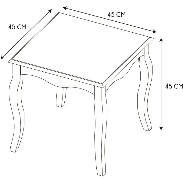 Table d'appoint en bois Victoria - CMP-3532