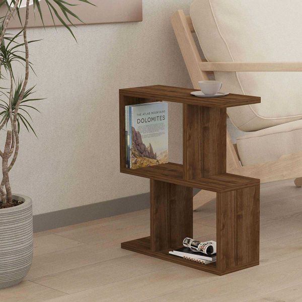 Table d'appoint avec étagère en aggloméré Zet - HANAH HOME