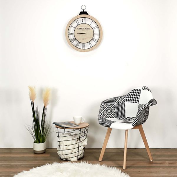Table d'appoint filaire en bois et métal Cyclone - 5