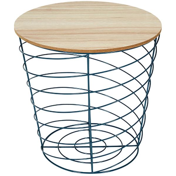 Table d'appoint filaire en bois et métal Cyclone