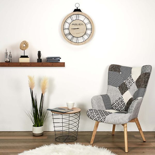 Table d'appoint filaire en bois et métal Cyclone - 5