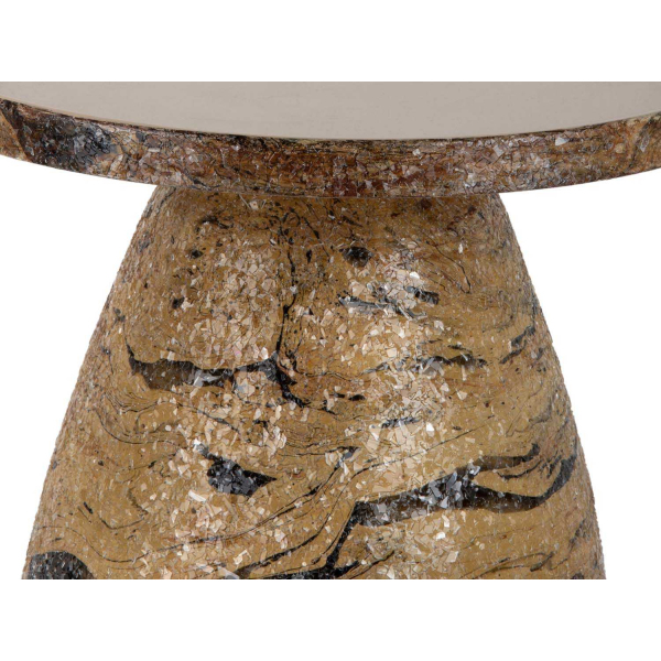 Table d'appoint en métal Mosaic Marble - PRE-2040