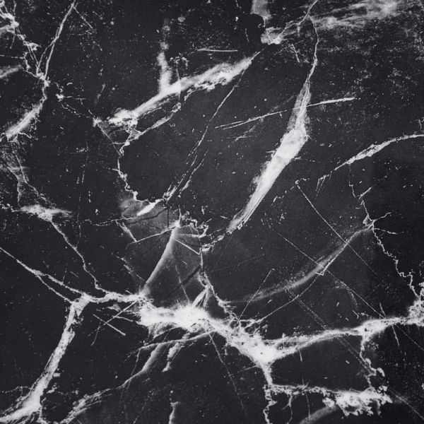 Table d'appoint en métal imitation marbre noir Marble - 109