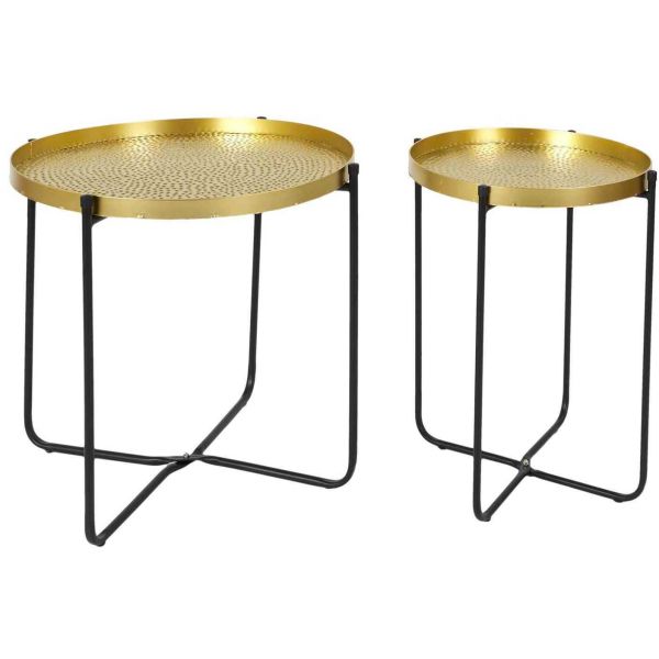 Table d'appoint en métal martelé Alia 50 cm - 32,90