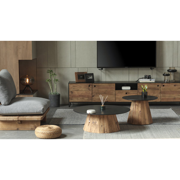 Table d’appoint en pin recyclé REWOOD - AUBRY GASPARD