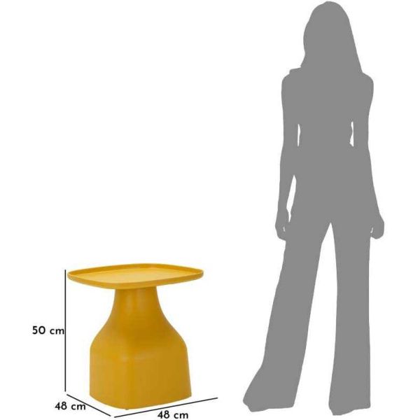 Table d'appoint en plastique Gea 48 x 48 x 50 cm - MAU-0569