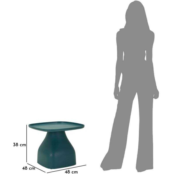 Table d'appoint en plastique Gea 48 x 48 x 38 cm - MAU-0572