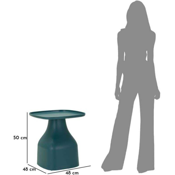 Table d'appoint en plastique Gea 48 x 48 x 50 cm - MAU-0568
