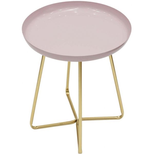 Table d'appoint plateau rond glossy - CMP-1398