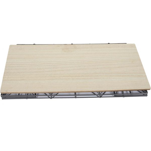 Table d'appoint pliable filaire plateau en bois - 5