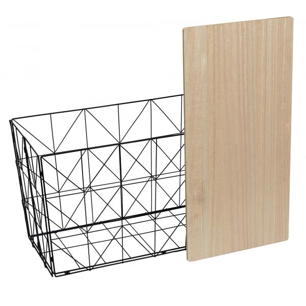 Table d'appoint pliable filaire plateau en bois - CMP-3508