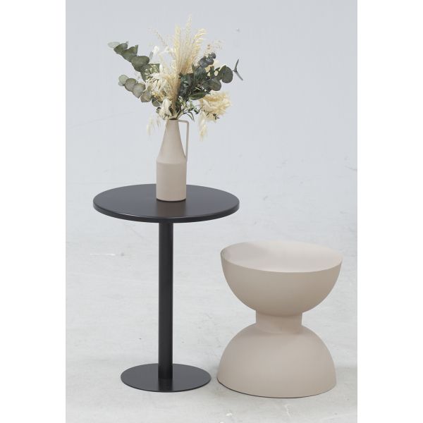 Table d'appoint ronde en métal Sablier - 8