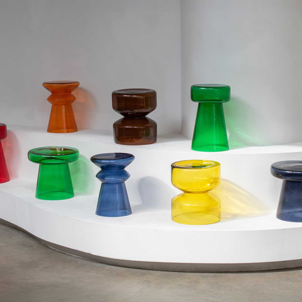 Table d'appoint en verre Amarre - LEITMOTIV