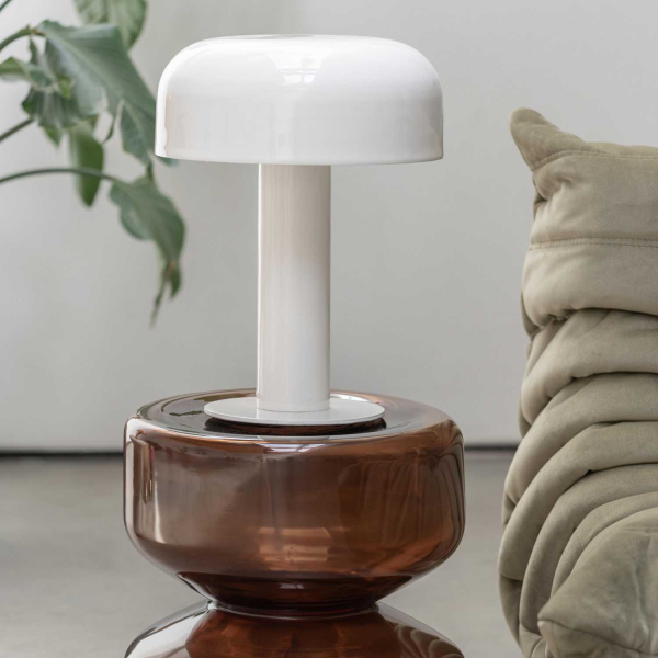 Table d'appoint en verre Doble - LEITMOTIV